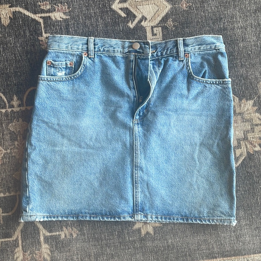 Stories Stockholm atelier 5 pocket denim mini skirt
